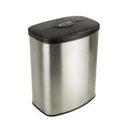 Nine Star Infrared Touchless Stainless Steel Trash Can  