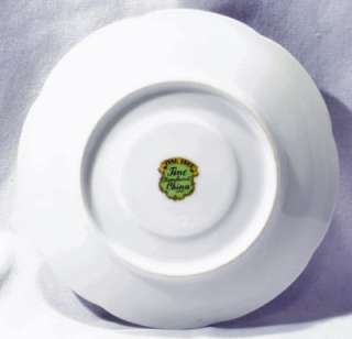 Tea Cup & Saucer Pine Tree Fine Translucent China  