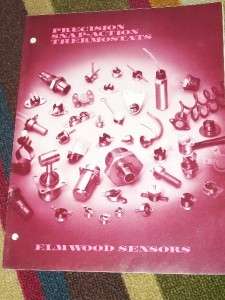 Vtg Elmwood Sensors Inc Catalog Snap Action Thermostats  