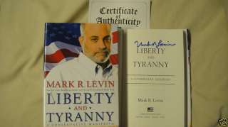   BOOK Liberty and Tyranny Mark R. Levin HC 1ST DJ 9781416562856  