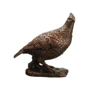 12Hx14W Quail on Stand Antique Copper (Pack of 3): Patio 