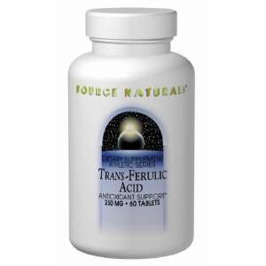  Trans Ferulic Acid 250 mg 30 Tablets   Source Naturals 