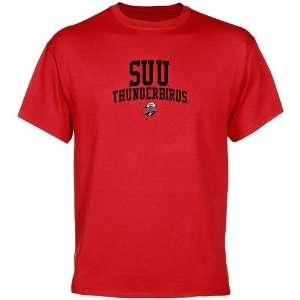   Southern Utah Thunderbirds Team Arch T Shirt   Red