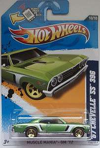 2012 Hot Wheels 67 Chevelle SS 396 Col. #110 (Green Version)  