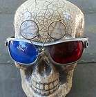 Steampunk 3D Goggles sunGlasses Magnifying lens Victorian biker 