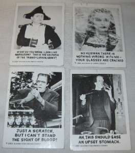 1960;s Leaf Munsters Mumbles Cards  