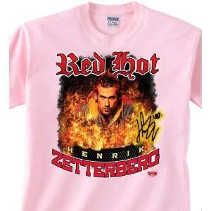  Henrik Zetterberg Red Hot T Shirt Pink