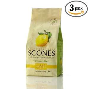 Sticky Fingers Scones Lemon Poppyseed, 15 Ounce (Pack of 3)  