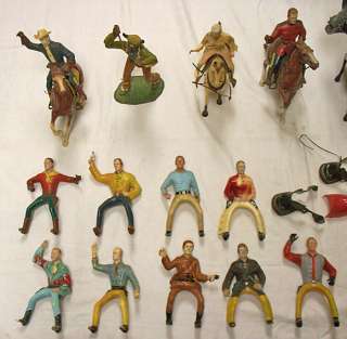 22 Old Hartland cowboy Indian horse saddle toy western collection NR 