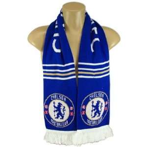  CHELSEA SOCCER CLUB OFFICIAL LOGO REVERSIBLE SCARF Sports 