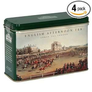 Ahmad Heritage Caddies, English Afternoon, Tea Bags, 25 Count Tin 