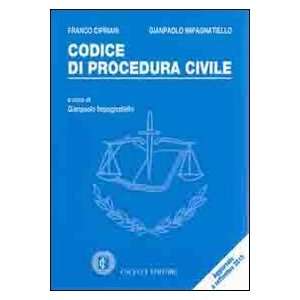  Codice di procedura civile (9788884229731) F. Cipriani G 