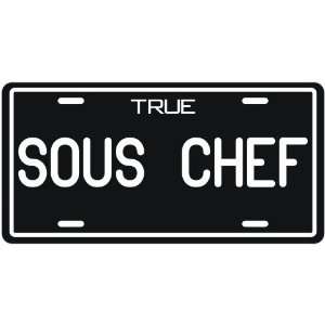 New  True Sous Chef  License Plate Occupations 