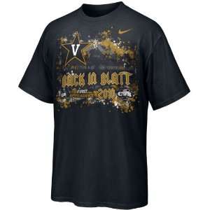   Commodores Black 2010 College World Series Bound Back In Blatt T shirt