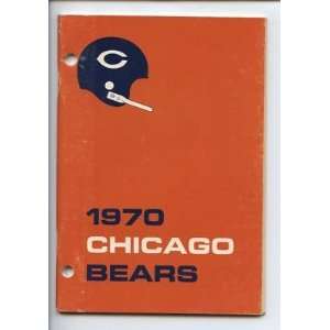 1970 Chicago Bears NFL Media Guide   Sports Memorabilia  