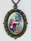 Alice in Wonderland NECKLACE caterpillar victorian fairy tale 