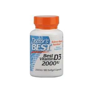  Doctors Best   Best Vitamin D    2000IU    180 Softgels 