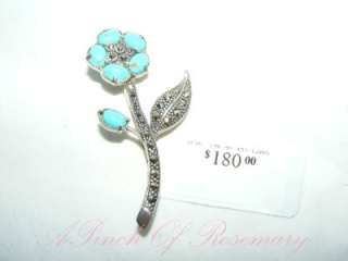   and Marcasite Flower brooch / pin. New. Store Stock with tags