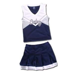  Infant Dallas Cowboys 2 Piece Cheer Outfit Sports 