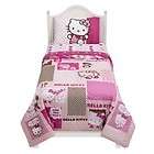 Hello Kitty COLLAGE Kitty Twin Comforter & Sheet Set (4 Piece Bedding)