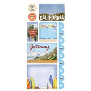  Southern California Cardstock Stickers: Arts, Crafts 