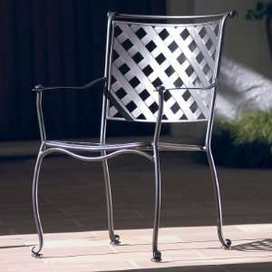  Woodard Maddox Stackable Dining Arm Chair Patio, Lawn 