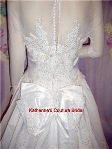 Wedding Dress Bridal sz 12 Gown #9 In Stock Cathedral  