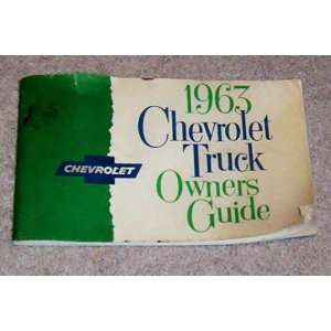  1963 Chevrolet Truck Owners Guide Chevrolet Books