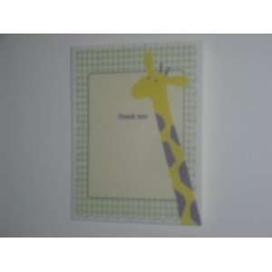  Thank You Cards   Giraffe Design 