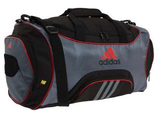 Adidas Striker Medium Duffel Gym Bag Black/Gray/Red  