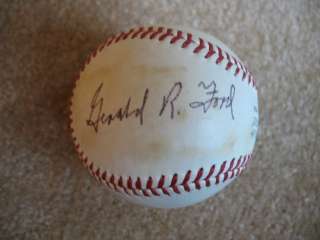 PRESIDENT GERALD FORD AUTOGRAPHED OFFICIAL A.L. CRONIN BASEBALL  