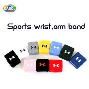 Wristband Cotton Sports Wrist Band Sweatband ★2Pcs★  
