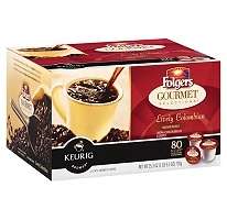 Folgers Lively Colombian Keurig K Cups SINGLE CUP  