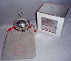   1st Limited Edition Sterling Silver Sleigh Bell Christmas Ornament