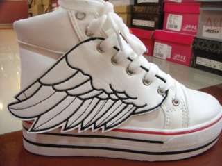Womens Cool wings high heel Platform Sneakers shoes  