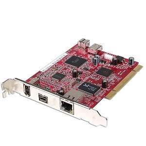  1394b + GigaLAN Combo PCI Controller Card Electronics