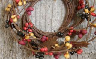 Pip Berry Candle Ring Harvet Mix Garland Star Candle 804552702562 