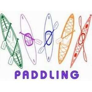 PADDLING** Kayaking & Canoeing Window Decal  Sports 
