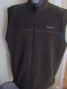 Timberland Weathergear Fleece Vest Jacket Olive Green 3XL MINT 