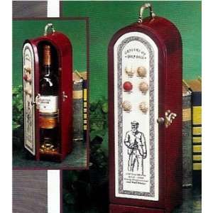  History of Golf Ball Wine Bottle Cabinet Sports 