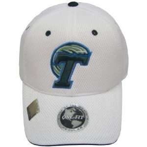  Tulane Green Wave White Elite One Fit Hat Sports 