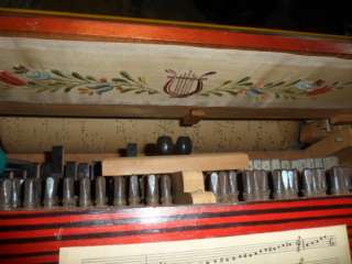 Mechanical Winding Hurdy Gurdy Monkey Grinders Organ  