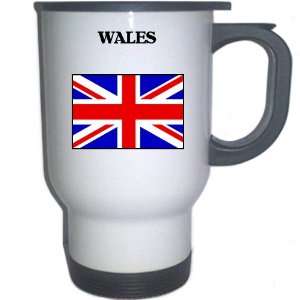  UK/England   WALES White Stainless Steel Mug Everything 