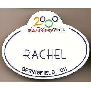  Walt Disney World Rachel Name Tag 