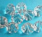 Free Ship~Lot 36 small dome shape clear tone plastic shank buttons 