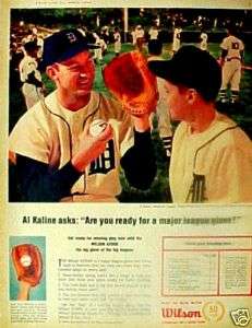   Detroit Tigers Baseball Wilson A2000 Major League Glove Print Ad