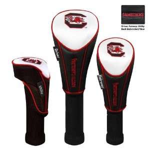   USC Gamecocks 3pc Golf Club/Wood Head Cover Set: Sports & Outdoors