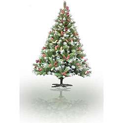Decorated 7 foot Artificial Christmas Tree  Overstock
