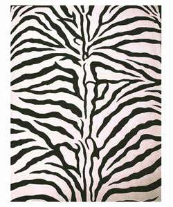 Hand tufted Zebra Stripe Wool Rug (5 x 8)  Overstock