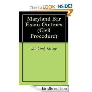   Outlines (Civil Procedure) Bar Study Group  Kindle Store
